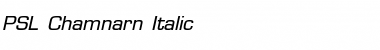PSL-Chamnarn Italic Font