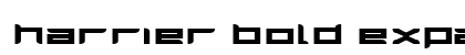 Harrier Bold Expanded Bold Expanded Font Harrier Bold Expanded Bold Expanded Font Preview