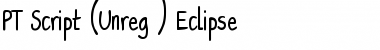 Download PT Script (Unreg.) Eclipse Font