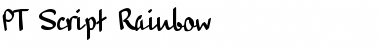 PT Script Rainbow Regular Font
