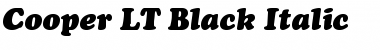 Download CooperBlack LT Italic Font