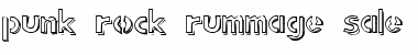 Download punk rock rummage sale Font