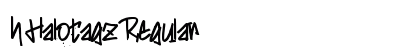 h Halotagz Regular Font Preview h Halotagz Regular Font Preview