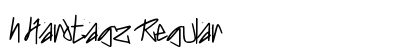 h Hardtagz Regular Font Preview h Hardtagz Regular Font Preview