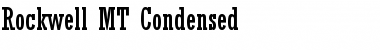 Rockwell MT Condensed Font