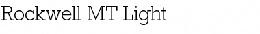 Rockwell MT Light Font