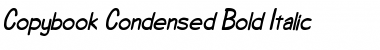 CopybookCondensed Bold Italic Font