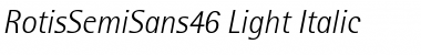 RotisSemiSans46-Light Font
