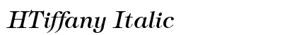 HTiffany Italic Font HTiffany Italic Font Preview