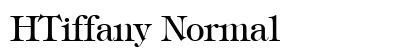 HTiffany Normal Font HTiffany Normal Font Preview