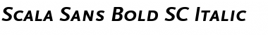 Scala Sans Bold Italic Font