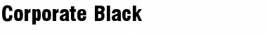 Download Corporate Black Font
