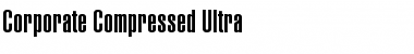 Corporate Compressed Ultra Regular Font