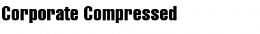 Download Corporate Compressed Font