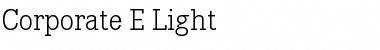 Corporate E BQ Light Font