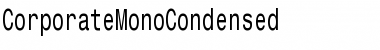 CorporateMonoCondensed Regular Font