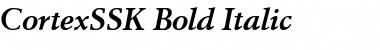 CortexSSK Bold Italic Font