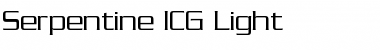 Serpentine ICG Light Font