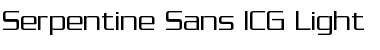 Serpentine Sans ICG Font