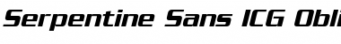 Serpentine Sans ICG Oblique Font