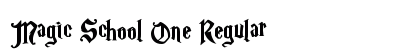 Magic School One Regular Font Preview Magic School One Regular Font Preview