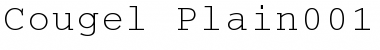 Cougel Plain Font