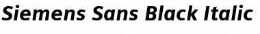 Siemens Sans Black Italic