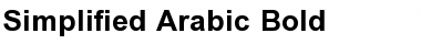 Simplified Arabic Bold