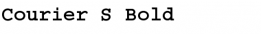 Courier S Bold Font