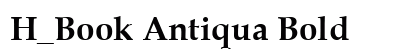 H_Book Antiqua Bold Font Preview H_Book Antiqua Bold Font Preview