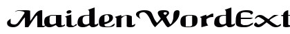 MaidenWordExtended Regular Font Preview MaidenWordExtended Regular Font Preview