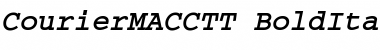 CourierMACCTT BoldItalic Font