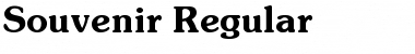 Souvenir Regular Font
