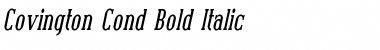 Covington Cond Bold Italic