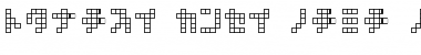 square type kana Font