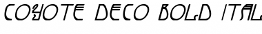 Download Coyote Deco Bold Italic Font