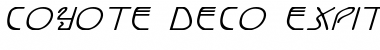 Coyote Deco ExpItal Font
