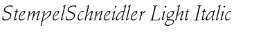 StempelSchneidler-Light Font