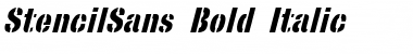 StencilSans Bold Italic