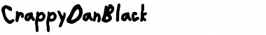 CrappyDanBlack Regular Font