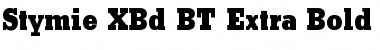 Stymie XBd BT Extra Bold Font