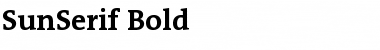 Sun Serif- Bold