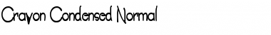CrayonCondensed Normal Font