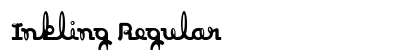 Inkling Regular Font Inkling Regular Font Preview