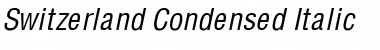 Switzerland Condensed Italic Font