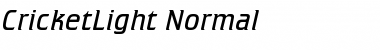 CricketLight Normal Font