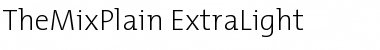 TheMixPlain-ExtraLight Font