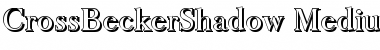 CrossBeckerShadow-Medium Regular Font
