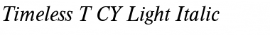 Timeless T CY Light Italic