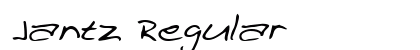 Jantz Regular Font Preview Jantz Regular Font Preview